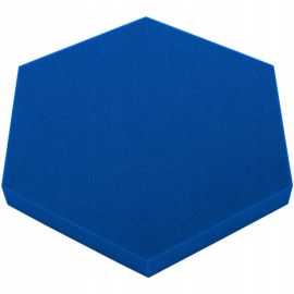 Selbstverlöschender Schaumstoff Hexagon blau 50x50cmx5cm Akustik