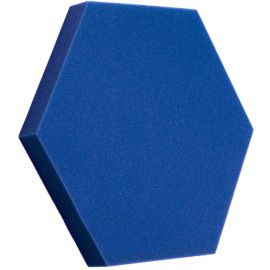 Selbstverlöschender Schaumstoff Hexagon blau 50x50cmx5cm Akustik